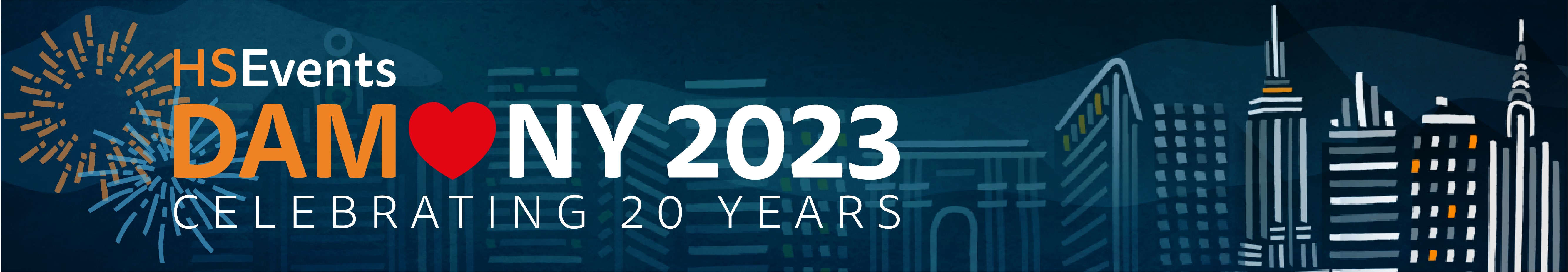 DAM New York 2023 - 20 years Email Banner